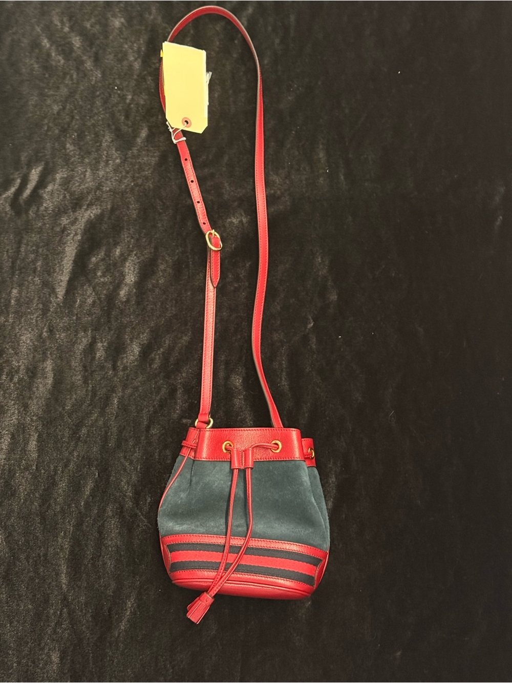 Gucci Ophidia Mini Suede Bucket Bag